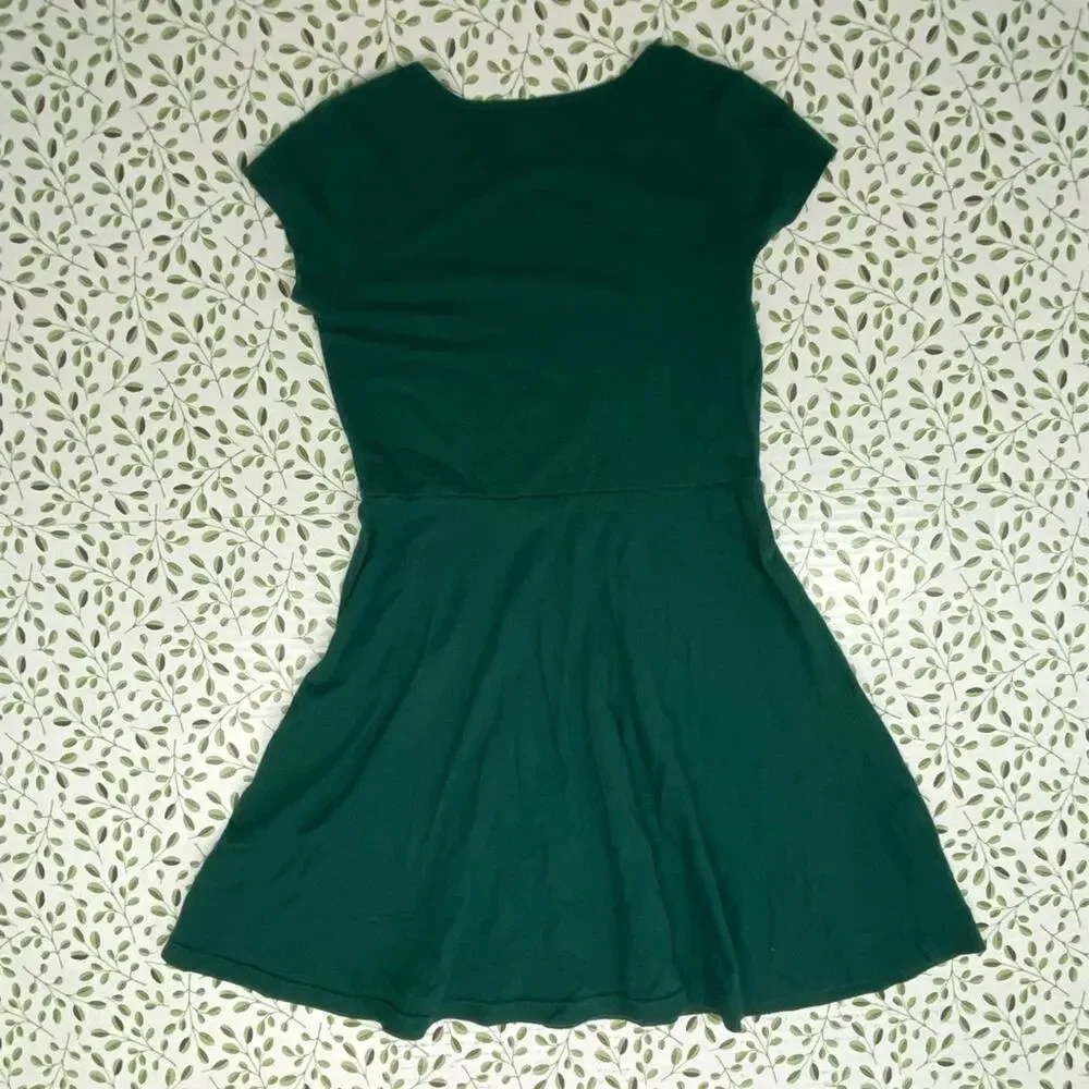Children’s Place Girls Short sleeve Dress Size Med (7/8) Green - Picture 3 of 3